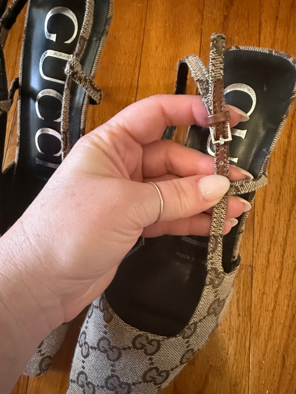 GUCCI WOMEN'S GG SLINGBACK PUMP - Picture 6 of 6